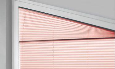 Plissees für Sonderformen und Dreiecksfenster